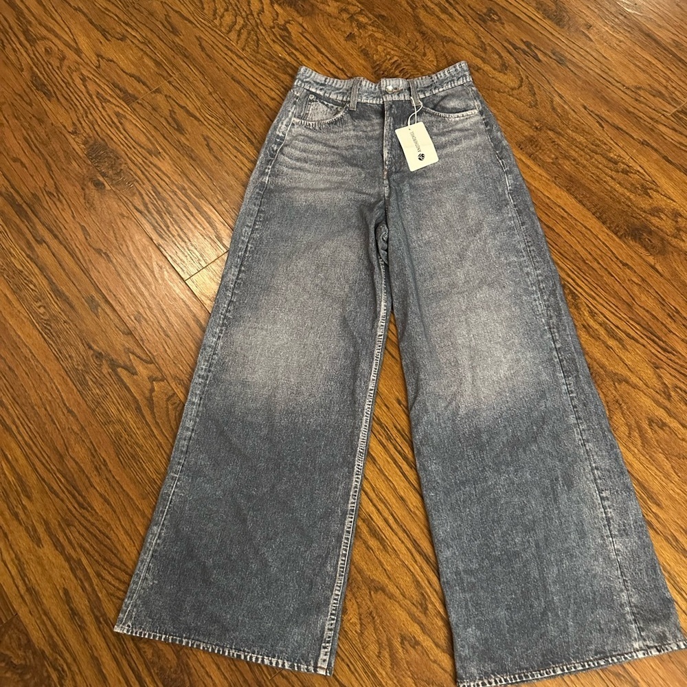 Classic Denim Wide-Leg Women's pants